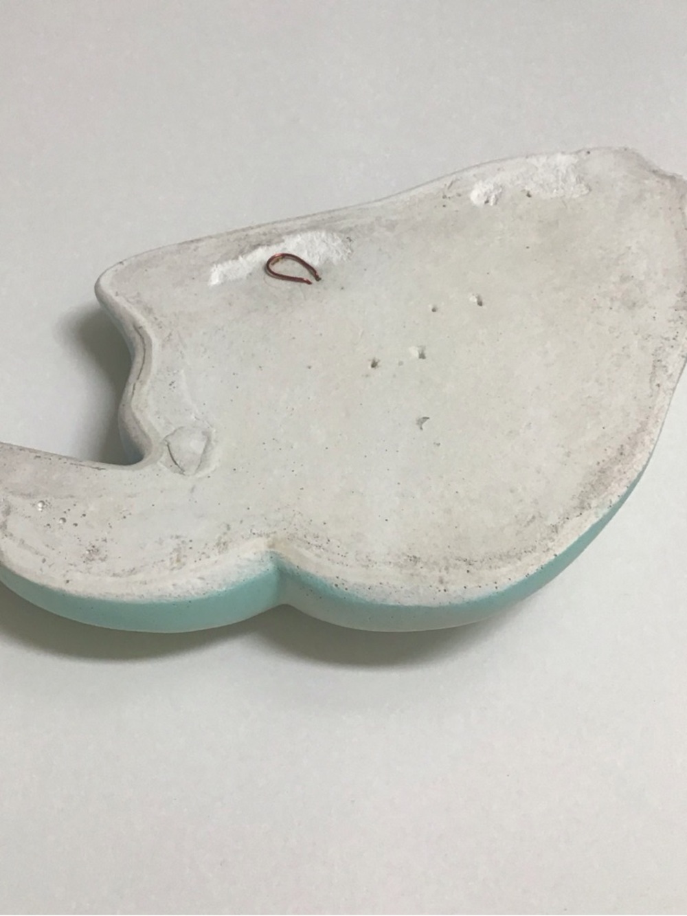 Miller Studio Chalkware Fish Bath Wall Decor Blue Green Red Lips 1960s Vintage - Picture 8 of 16